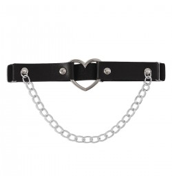 Gothic Leather Garter Belt Heart Chain Cross Lolita Leg Garters Elastic Choker Leg Ring Strap Cosplay Bondage Lingerie Harnes...