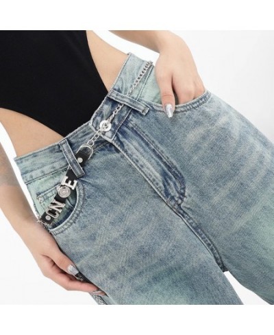 Women Vintage Streetwear Baggy Korean Jeans High Waiste Oversize Wide Leg Pants Grunge Denim Trousers Alt Clothes $109.37 - J...