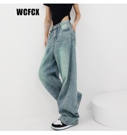 Women Vintage Streetwear Baggy Korean Jeans High Waiste Oversize Wide Leg Pants Grunge Denim Trousers Alt Clothes $109.37 - J...