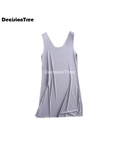 2023 women tank basic full slip tank underdress petticoat solid petticoat bodycon camisole women intimates spaghetti vest dre...