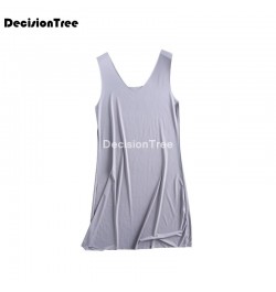 2023 women tank basic full slip tank underdress petticoat solid petticoat bodycon camisole women intimates spaghetti vest dre...