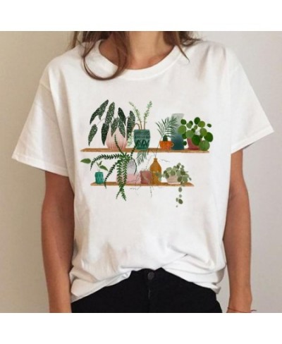 Tee Short Sleeve Plant 90s Trend Cute Ladies Summer Graphic T Shirt Print Clothing Clothes T-shirt Women Cartoon Female Top $...