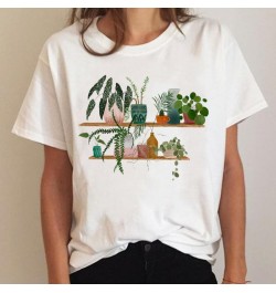 Tee Short Sleeve Plant 90s Trend Cute Ladies Summer Graphic T Shirt Print Clothing Clothes T-shirt Women Cartoon Female Top $...