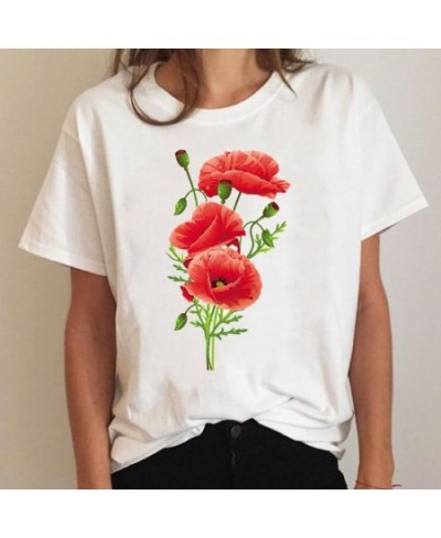 Tee Short Sleeve Plant 90s Trend Cute Ladies Summer Graphic T Shirt Print Clothing Clothes T-shirt Women Cartoon Female Top $...