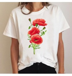 Tee Short Sleeve Plant 90s Trend Cute Ladies Summer Graphic T Shirt Print Clothing Clothes T-shirt Women Cartoon Female Top $...