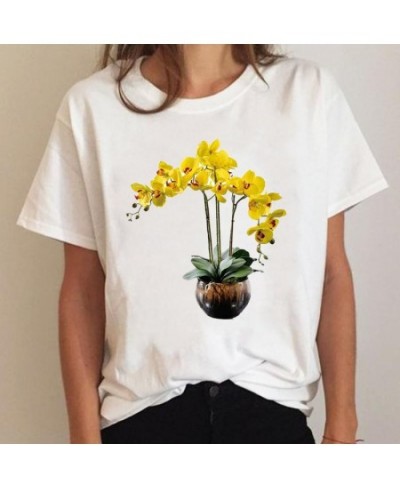 Tee Short Sleeve Plant 90s Trend Cute Ladies Summer Graphic T Shirt Print Clothing Clothes T-shirt Women Cartoon Female Top $...