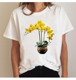 Tee Short Sleeve Plant 90s Trend Cute Ladies Summer Graphic T Shirt Print Clothing Clothes T-shirt Women Cartoon Female Top $...