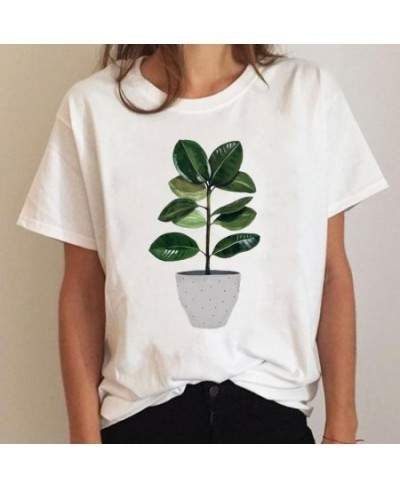 Tee Short Sleeve Plant 90s Trend Cute Ladies Summer Graphic T Shirt Print Clothing Clothes T-shirt Women Cartoon Female Top $...