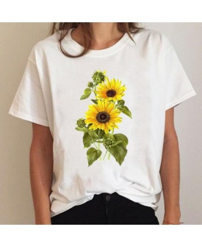 Tee Short Sleeve Plant 90s Trend Cute Ladies Summer Graphic T Shirt Print Clothing Clothes T-shirt Women Cartoon Female Top $...