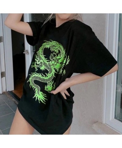 Tops Chinese Dragon T Shirts Women Harajuku Ropa Mujer Aesthetic Female T-shirts Korean funny Oversized tshirts women $20.02 ...