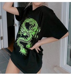 Tops Chinese Dragon T Shirts Women Harajuku Ropa Mujer Aesthetic Female T-shirts Korean funny Oversized tshirts women $20.02 ...