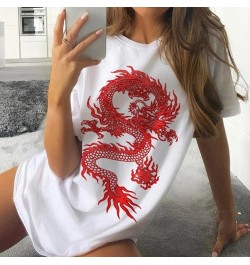 Tops Chinese Dragon T Shirts Women Harajuku Ropa Mujer Aesthetic Female T-shirts Korean funny Oversized tshirts women $20.02 ...