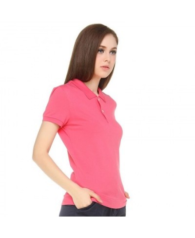 LACODANQI A STEP France Fish to the Right EU Size Polo T Shirt for Women Cotton Embroidered Polo Shirts Woman Polo Shirt $44....