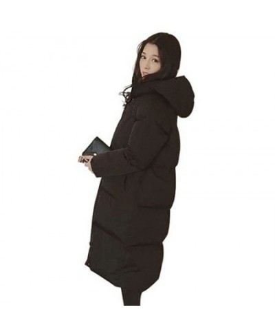 Hooded Ladies Coat Long Coats Parka Oversize Colour Jacket Mid-long Women Winter Thick Jacket Down Jacket Women Winter $72.62...