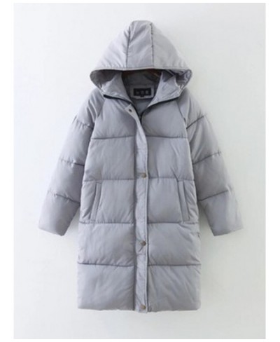 Hooded Ladies Coat Long Coats Parka Oversize Colour Jacket Mid-long Women Winter Thick Jacket Down Jacket Women Winter $72.62...