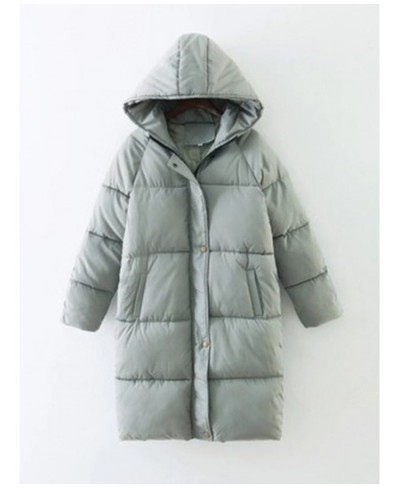 Hooded Ladies Coat Long Coats Parka Oversize Colour Jacket Mid-long Women Winter Thick Jacket Down Jacket Women Winter $72.62...