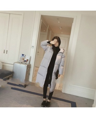 Hooded Ladies Coat Long Coats Parka Oversize Colour Jacket Mid-long Women Winter Thick Jacket Down Jacket Women Winter $72.62...