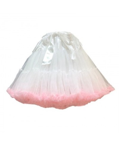 M2EA Women Lolita Tulle Petticoat with Ribbon Bow Elastic Waist Puffy Tutu Skirt Princess Ballet Dance Pettiskirts Underskirt...