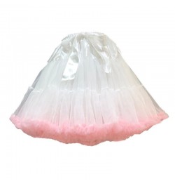 M2EA Women Lolita Tulle Petticoat with Ribbon Bow Elastic Waist Puffy Tutu Skirt Princess Ballet Dance Pettiskirts Underskirt...