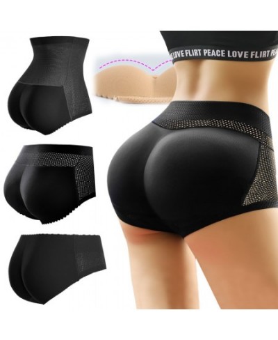 Hip Sponge Padded High Waist Panties Fake Ass Enhancer Butt Lifter Briefs Seamless Tummy Shaper Push Up Butt Pad Panty $21.08...