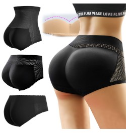 Hip Sponge Padded High Waist Panties Fake Ass Enhancer Butt Lifter Briefs Seamless Tummy Shaper Push Up Butt Pad Panty $21.08...