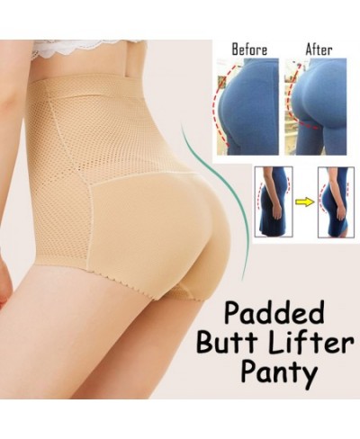 Hip Sponge Padded High Waist Panties Fake Ass Enhancer Butt Lifter Briefs Seamless Tummy Shaper Push Up Butt Pad Panty $21.08...