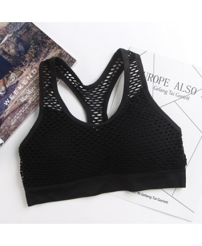 The New Mesh Yoga Bra Is A Seamless Adjustable Underwear for Women Who Sleep and Run Without Steel Rings Sports Bra Tops $19....