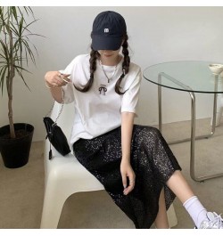 Autumn Winter Sequins Streetwear Harajuku Y2K Loose Casual Skirt Lady Elegant Fashion Trend All-match Skirts Women's Clothing...