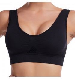 Women's Large Size Sport Bra Seamless Crop Top For Women Gym Underwear Without Steel Ring Ladies Padded Bralette Unwired Bras...