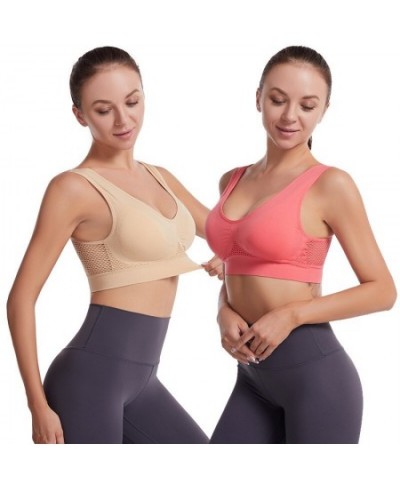 Women's Large Size Sport Bra Seamless Crop Top For Women Gym Underwear Without Steel Ring Ladies Padded Bralette Unwired Bras...