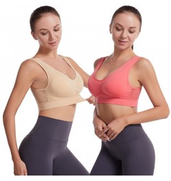 Women's Large Size Sport Bra Seamless Crop Top For Women Gym Underwear Without Steel Ring Ladies Padded Bralette Unwired Bras...