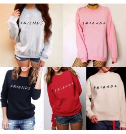 Womens Letters FRIENDS Print Long Sleeve Hoodie Sweatshirt 5 Colors S M L XL Brand New 2022 Ladies Slouch Pullover Jumper Top...