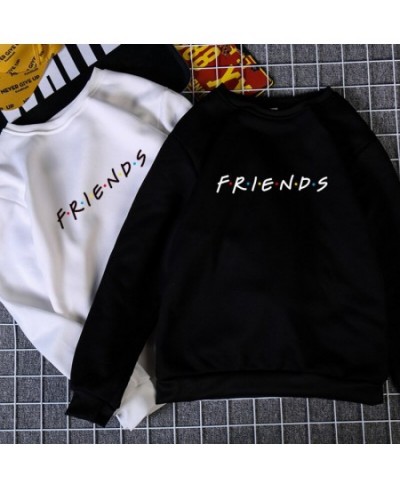 Womens Letters FRIENDS Print Long Sleeve Hoodie Sweatshirt 5 Colors S M L XL Brand New 2022 Ladies Slouch Pullover Jumper Top...