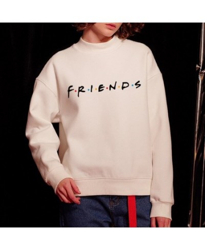 Womens Letters FRIENDS Print Long Sleeve Hoodie Sweatshirt 5 Colors S M L XL Brand New 2022 Ladies Slouch Pullover Jumper Top...