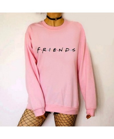 Womens Letters FRIENDS Print Long Sleeve Hoodie Sweatshirt 5 Colors S M L XL Brand New 2022 Ladies Slouch Pullover Jumper Top...