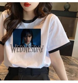 i Hate Everything Wednesday Addams tshirt women manga streetwear t shirt girl manga clothing $22.20 - Tops & Tees