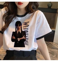 i Hate Everything Wednesday Addams tshirt women manga streetwear t shirt girl manga clothing $22.20 - Tops & Tees