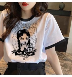 i Hate Everything Wednesday Addams tshirt women manga streetwear t shirt girl manga clothing $22.20 - Tops & Tees