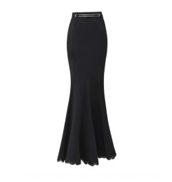 Skirt Long Women Sexy Fishtail Floor-Length Vintage Trumpet Black Skirts Long Jupe Femininas $68.99 - Skirts