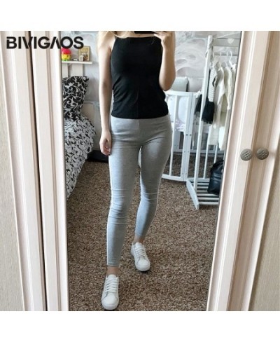 Womens New Casual Leggings Side White Stripe Elastic Cotton Leggings Pants Women Clothing Fashion Legging for Women $24.24 - ...