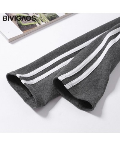 Womens New Casual Leggings Side White Stripe Elastic Cotton Leggings Pants Women Clothing Fashion Legging for Women $24.24 - ...