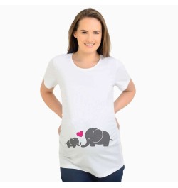 Women's T-Shirts Cartoon Maternity Tops Baby Funny Pregnancy T Shirts Short Sleeve T-shirts for Pregnant Women Tees S-3XL $22...