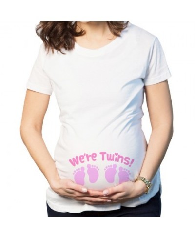 Women's T-Shirts Cartoon Maternity Tops Baby Funny Pregnancy T Shirts Short Sleeve T-shirts for Pregnant Women Tees S-3XL $22...