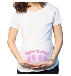 Women's T-Shirts Cartoon Maternity Tops Baby Funny Pregnancy T Shirts Short Sleeve T-shirts for Pregnant Women Tees S-3XL $22...