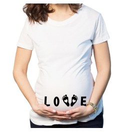 Women's T-Shirts Cartoon Maternity Tops Baby Funny Pregnancy T Shirts Short Sleeve T-shirts for Pregnant Women Tees S-3XL $22...