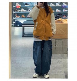 Y2K Women Vintage Streetwear Korean Baggy Cargo Jeans High Waist Straight Wide Leg Pants Denim Trousers Fairy Grunge Alt $58....