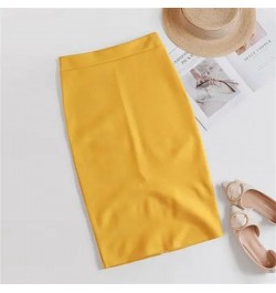 Fashion High Waist Office White Skirts Women 2022 Elegant Korean Bodycon Black Skirt Y2k Sexy Slim Knee Length OL Pencil Skir...