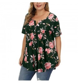 Big Sizes Summer Woman T-Shirt Loose Short Sleeve Flower Print Shirts Female Casual Clothing Large Size Tops 5XL $25.49 - Plu...