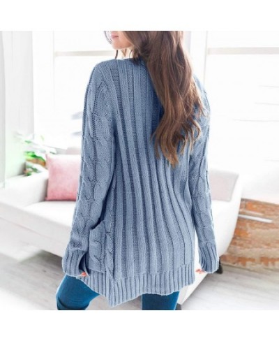 Knit Sweater Women Autumn 2023 Female Casual Long Sleeve Button Cardigan Knitted Sweaters Coat Femme Long Cardigans $34.61 - ...