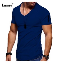 Large Size 4xl 5xl Sexy Mens clothing 2022 European Style Fashion Top Solid Casual Pullovers Men Short Sleeve Basic Tees Shir...